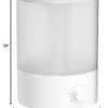 MEGAWISE 3.5L Cool Mist Humidifier – Ultra-Quiet Ultrasonic Vaporizer with Top-Fill Design, Essential Oil Diffuser, 7-Color Night Light & Auto Shut-Off