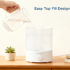 MEGAWISE 3.5L Cool Mist Humidifier – Ultra-Quiet Ultrasonic Vaporizer with Top-Fill Design, Essential Oil Diffuser, 7-Color Night Light & Auto Shut-Off