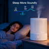 MegaWise Healthy Top-Refill Cool Mist Humidifiers for Bedroom, 24dB Ultrasonic Air Vaporizer with Water Filter for Baby [PP Material], Colorful Night Light,1 Gal Essential Oil Diffuser, Auto Shut Off