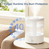 MEGAWISE 3.5L Cool Mist Humidifier – Ultra-Quiet Ultrasonic Vaporizer with Top-Fill Design, Essential Oil Diffuser, 7-Color Night Light & Auto Shut-Off