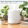 H1-XIT 2 Pack of 2L Cool Mist Humidifier, Top Refill, Nano Fine Mist Out Put, No Leakage for baby, bedroom, living room