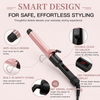MEGAWISE PRO Ceramic Curling Iron, Hair Curler Professional Curling Wand