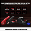 MEGAWISE 2500A 12V Jump Starter for 8.0L Gas/6.5L Diesel Engines
