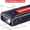 MEGAWISE 2500A 12V Jump Starter for 8.0L Gas/6.5L Diesel Engines