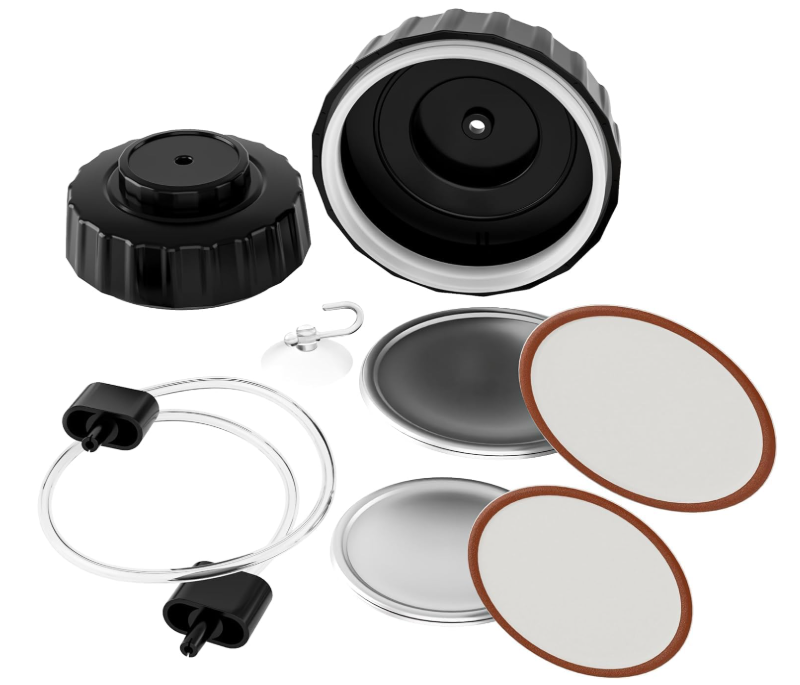 MEGAWISE Jar Sealing Accessory Kit for MEGAWISE &Food Saver Vacuum machines Regular and Wide Mouth