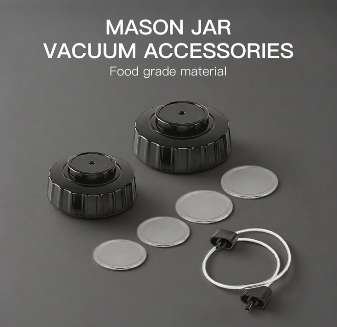 MEGAWISE Jar Sealing Accessory Kit for MEGAWISE &Food Saver Vacuum machines Regular and Wide Mouth