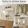 MEGAWISE 18W 5500K dimmable LED Bathroom Vanity Light Fixture, Chrome Round