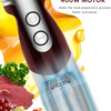 MEGAWISE Pro 5-in-1 Immersion Hand Blender, 400W Powerful Motor, 12 Speed Settings, 500ml Chopper, 600ml Beaker, Whisk & Milk Frother, Titanium-Reinforced Blades for Superior Blending