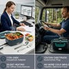 MEGAWISE Portable Electric Lunch Box, 1.5L Heated Food Warmer