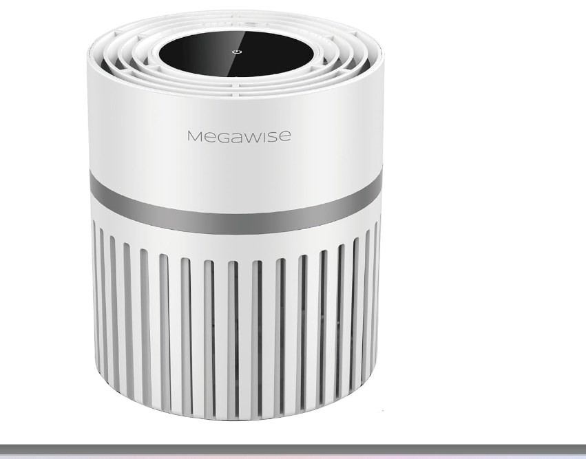 MEGAWISE Air Purifier with Genuine HEPA Filter, Covers up to 215 sq ft
