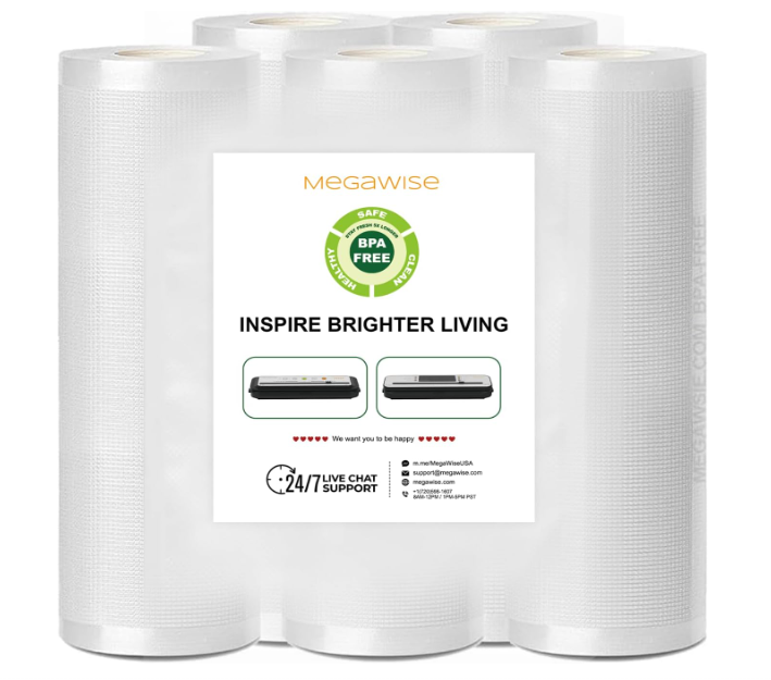 MEGAWISE Vacuum Sealer Bags 25 Count 11x14
