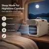 MEGAWISE Portable Air Conditioner and Heater, 420W 110V Compact AC Unit with Remote Control, 1400W Cooling Capacity, 800W Heating, Dehumidifier, Fan, Sleep Timer, Champagne