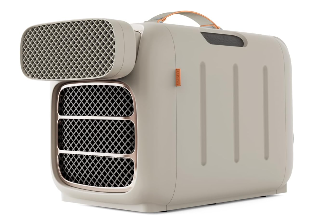 MEGAWISE Portable Air Conditioner and Heater, 420W 110V Compact AC Unit with Remote Control, 1400W Cooling Capacity, 800W Heating, Dehumidifier, Fan, Sleep Timer, Champagne