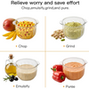 MEGAWISE Food processor with 500W powerful copper-core motor, Electric Food Chopper with Meat Grinder & Vegetable Chopper, 2 Bowls (0.6L & 3L Glass Bowls),Double-layer blades for Fruits/Meat/Nuts