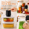 MEGAWISE Portable Vacuum Sealer, 58kPa, Cordless, One-Touch Pump