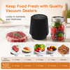 MEGAWISE Portable Vacuum Sealer, 58kPa, Cordless, One-Touch Pump