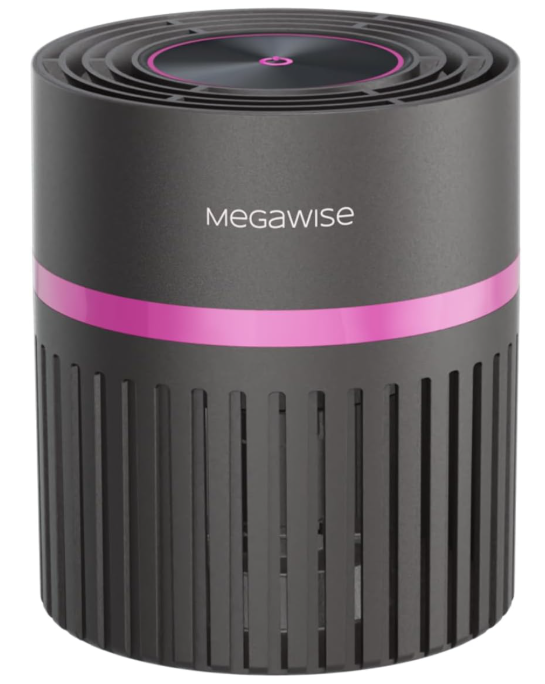 MEGAWISE H13 HEPA Air Purifier for Home & Office, Desktop Air Cleaner with True HEPA Filter, Ultra-Quiet, Compact Design – EPI810 (No Light)