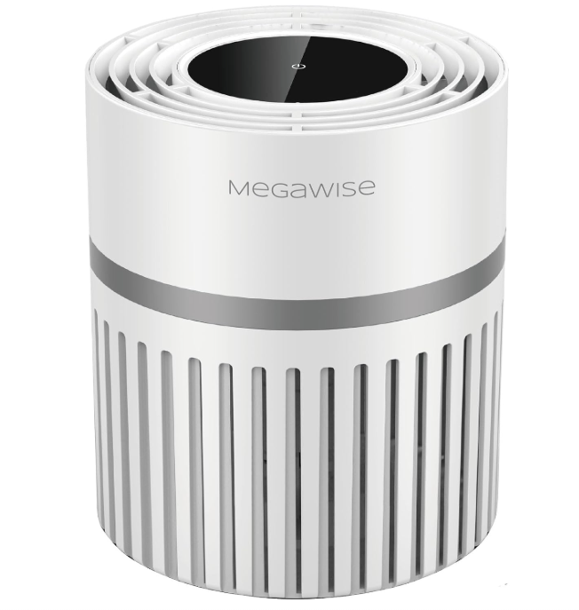 MEGAWISE EPI810 Air Purifier for Small Rooms | Captures Dust, Smoke, Pet Hair | Ideal for Home, Office, Bedroom