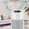 MEGAWISE Air Purifier for Home and Pets Hair, Smokers in Bedroom, Large Room, Smart Air Quality Sensor, Filters VOCs, Odors, Dust, Ozone Free
