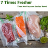 MEGAWISE 300‑Count 8''×12'' Pre‑Cut Vacuum Sealer Bags, BPA‑Free Food Grade Embossed Storage Bags, Heavy‑Duty, Compatible with MEGAWISE, Food Saver, Seal‑a‑Meal, Weston, for Meal Prep & Sous Vide