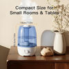 MEGAWISE APJ803 Cool Mist Humidifier, 3.2L Large Capacity, White, US Plug Ultrasonic Humidifier for Bedroom Home Office