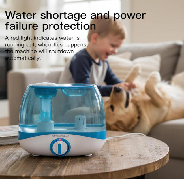 MEGAWISE 5L Cool Mist Humidifier for Bedroom & Home