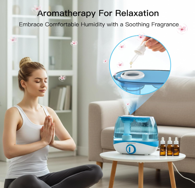 MEGAWISE 5L Cool Mist Humidifier for Bedroom & Home