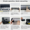 MEGAWISE Vacuum Sealer Machine, Dry & Moist Modes, Hose, 10 Bags & 20 Mason Jar Lids, Compact Home Food Storage Sealer