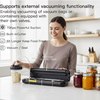 MEGAWISE Vacuum Sealer Machine, Dry & Moist Modes, Hose, 10 Bags & 20 Mason Jar Lids, Compact Home Food Storage Sealer