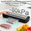 MEGAWISE Vacuum Sealer Machine, Dry & Moist Modes, Hose, 10 Bags & 20 Mason Jar Lids, Compact Home Food Storage Sealer