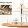 MEGAWISE Immersion Blender, 1100W Hand Blender with 5-in-1 Attachments