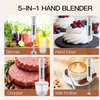 MEGAWISE Immersion Blender, 1100W Hand Blender with 5-in-1 Attachments
