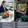 MEGAWISE Heated Lunch Box, 1.5L Portable Food Warmer with Utensils