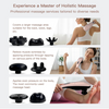 MEGAWISE Cordless Handheld Back Massager w/Rechargeable 3200mAh Battery, 5 Speed and 5 +2 Massage Nodes with Hard, Medium and 2 Soft Silicone Nodes; Massage While Moving Around (Rose Gold)