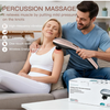 MEGAWISE Cordless Handheld Back Massager w/Rechargeable 3200mAh Battery, 5 Speed and 5 +2 Massage Nodes with Hard, Medium and 2 Soft Silicone Nodes; Massage While Moving Around (Rose Gold)
