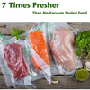 MegaWise 5 roll Vacuum Sealer Machine Bags, 6 inch wide and 19.6 Feet Long for Megawise & other brand vacuum Perfect for Meal Prep and Sous Vide Cooking (6