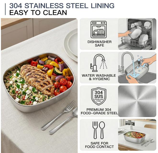 MEGAWISE 1.5L Electric Lunch Box, Suitable for Office and Car Use