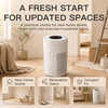 MEGAWISE Quiet Desktop Air Purifier, Featuring A Three-Stage Filtration System with H13-Grade HEPA Filter, Covers 700 Sq Ft, Ideal for Homes and Offices, Gray
