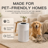 MEGAWISE Quiet Desktop Air Purifier, Featuring A Three-Stage Filtration System with H13-Grade HEPA Filter, Covers 700 Sq Ft, Ideal for Homes and Offices, Gray