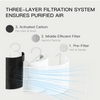 MEGAWISE EPI810 Air Purifier Replacement Filter, True HEPA, Bedroom