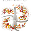 MEGAWISE Electric Food Processor, 800W Meat Grinder & Vegetable Chopper - 2 Bowls (3L Stainless Steel + 3L Glass) with 4 Blades, Dual-Speed Food Chopper for Meat, Fruits, Vegetables, and Nuts