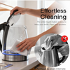 MEGAWISE Electric Kettle 2-Pack, 1.8L Glass, Fast Heating, Auto Shut-Off