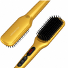 MEGAWISE Hair Straightener Brush, Ceramic Heated Brush for Home Styling