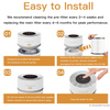 MEGAWISE HEPA Air Purifier for Home & Office, Includes 3 Filters, Quiet Operation, Compact Design for Daily Air Refreshing (White)