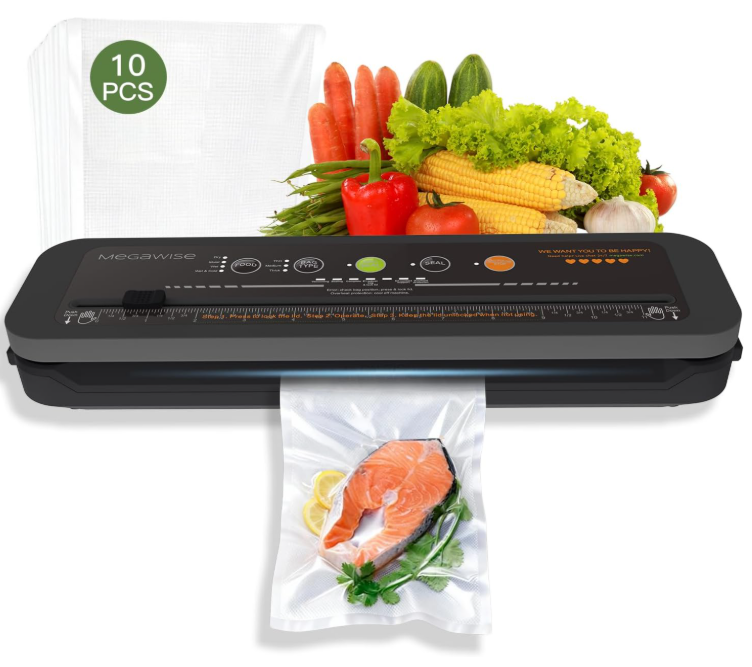 MEGAWISE Plus vacuum sealer, perfect for keeping your kitchen food fresh