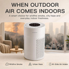 MEGAWISE Air Purifier for Home, Smart Hepa Filter Cleaner for Bedroom