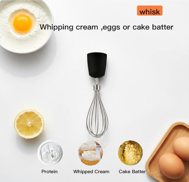 MEGAWISE Immersion Hand Blender, 1000W Stick Blender with Whisk