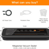 MEGAWISE Vacuum Sealer Machine, Dry & Moist Modes with Built-in Bag Cutter