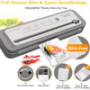 MEGAWISE 80kPa Food Vacuum Sealer with Built-In Cutter