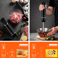 Load image into Gallery viewer, MEGAWISE 3-in-1 Immersion Hand Blender: Powerful 800W, 12-Speed Stick Blender with Sturdy Titanium-Plated Stainless-Steel Blades
